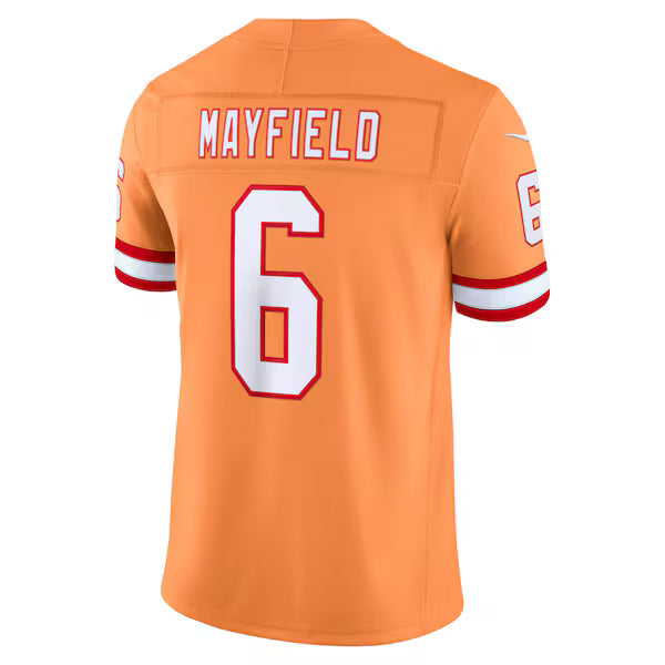 Baker Mayfield Tampa Bay Buccaneers Jersey Gool Alternate Vapor F.U.S.E. Stitched Limited Jersey - Creamsicle