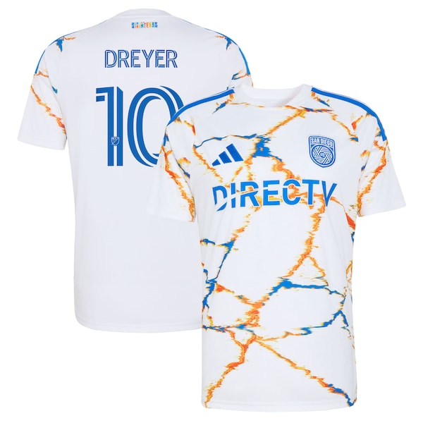 Customized Anders Dreyer San Diego FC 2026 Unprecedented Unity Kit Replica Jersey White