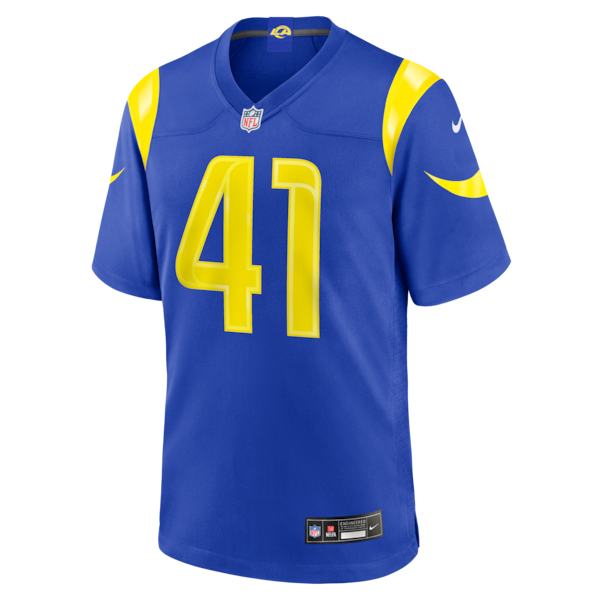 Zech McPhearson Los Angeles Rams Jersey Gool Team Game Jersey - Royal