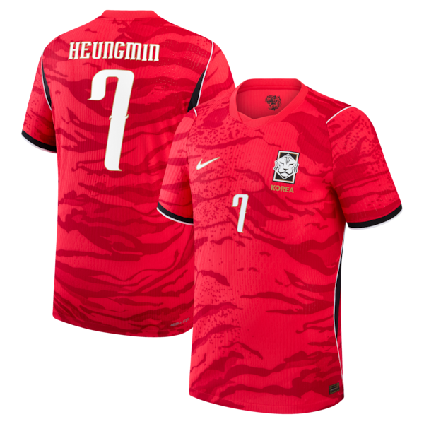 Jersey Gool Son Heung-Min South Korea National Team 2026 Home Match Authentic Jersey Red
