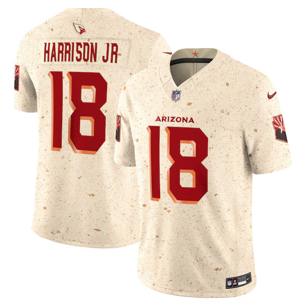 Marvin Harrison Jr. Arizona Cardinals Jersey Gool 2025 Rivalries Collection Stitched Limited Jersey - Natural