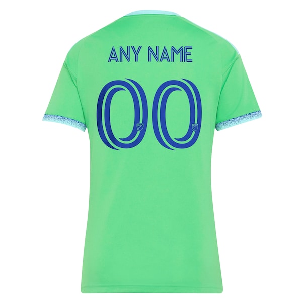 Customized Seattle Sounders FC Women's 2026 The Evergreen State Kit Replica Custom Jersey Rave Green