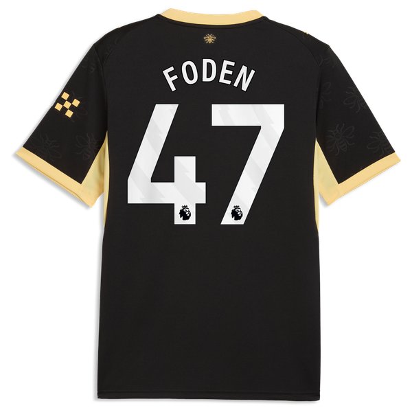 Phil Foden Manchester City Jersey Gool 2026/27 Away pro Jersey - Black