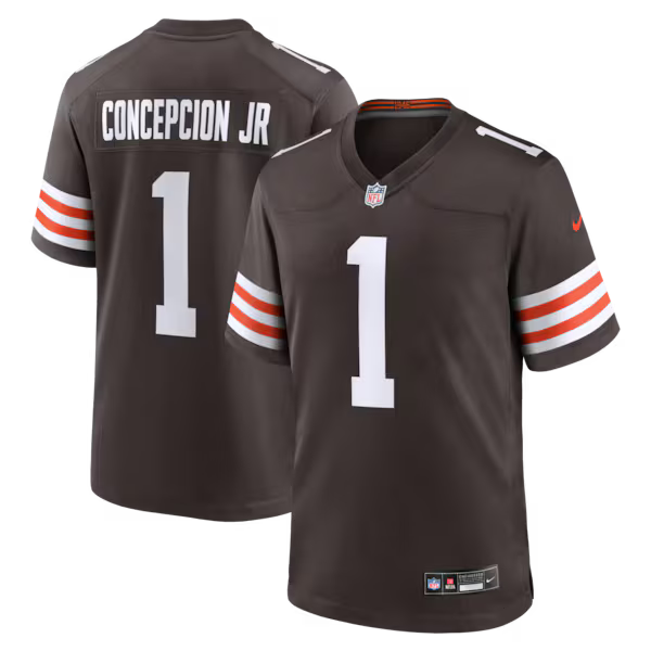 KC Concepcion Jr. Cleveland Browns Jersey Gool Team Game Jersey - Brown