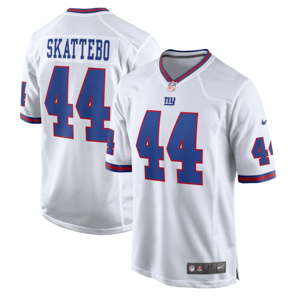 Cam Skattebo New York Giants Jersey Gool Alternate Vintage White Game Jersey - White