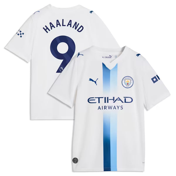 Erling Haaland Manchester City Jersey Gool Youth 2026/27 Third pro Jersey - White