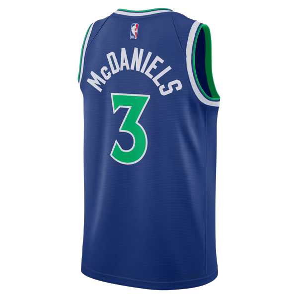 Jaden McDaniels Minnesota Timberwolves Jersey Gool Unisex Swingman Jersey - Icon Edition - Blue