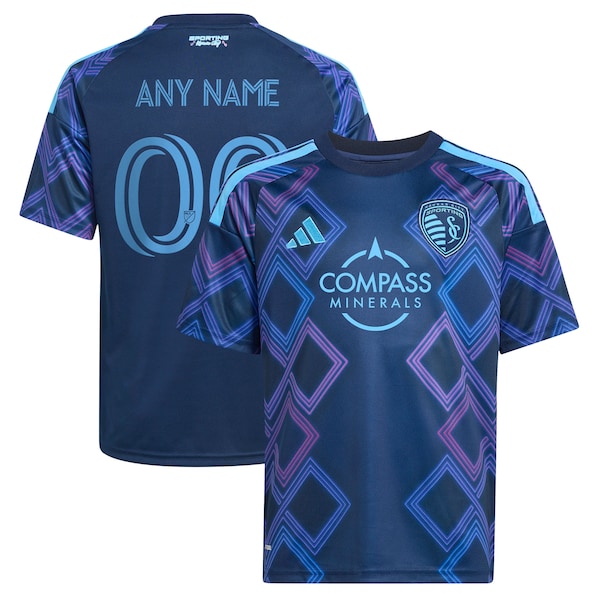 Customized Sporting Kansas City Youth 2026 The 18th & Vine Kit Replica Custom Jersey Blue