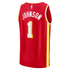  Men's Atlanta Hawks Jalen Johnson Red Icon Edition Fast Break Replica Jersey