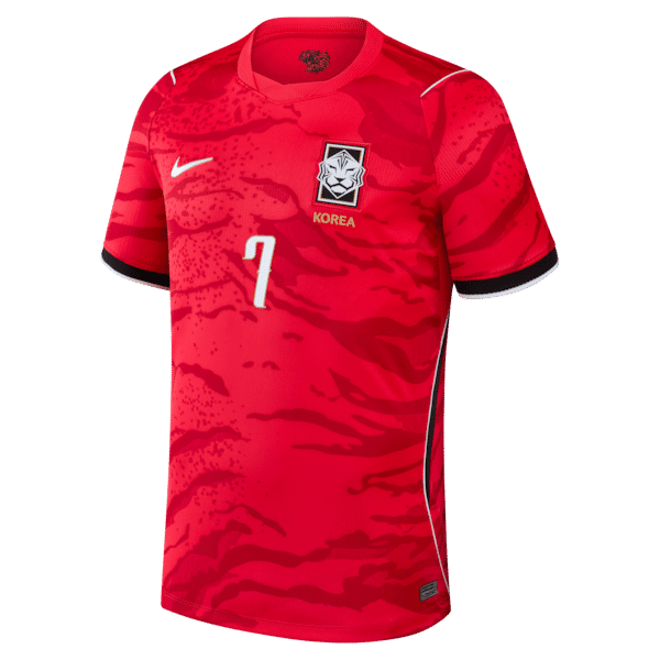 Custom 2026 South Korea National Team Son Heung-Min Home Stadium Replica Jersey Red