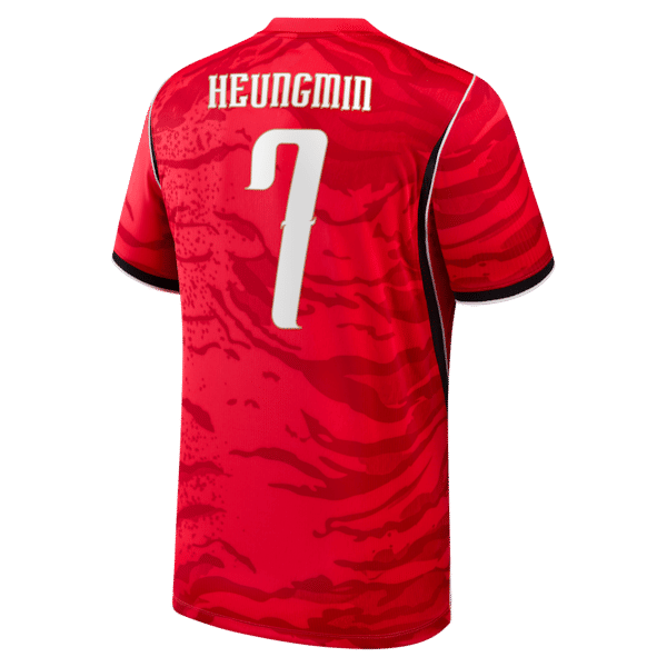 Custom 2026 South Korea National Team Son Heung-Min Home Stadium Replica Jersey Red