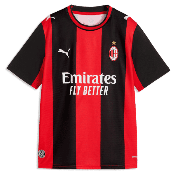  Rafael Leão AC Milan 2026/27 Home Replica Jersey Black/Red
