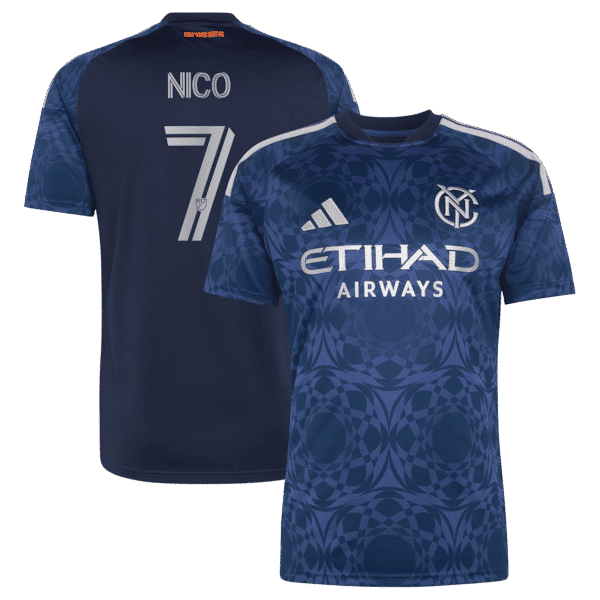 Nicolás Fernández Mercau New York City FC Jersey Gool 2026 The All Nations Kit pro Jersey - Blue
