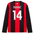  Luka Modrić AC Milan 2026/27 Home Replica Long Sleeve Jersey Black/Red