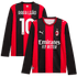  Rafael Leão AC Milan 2026/27 Home Replica Long Sleeve Jersey Black/Red