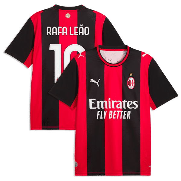  Rafael Leão AC Milan 2026/27 Home Replica Jersey Black/Red