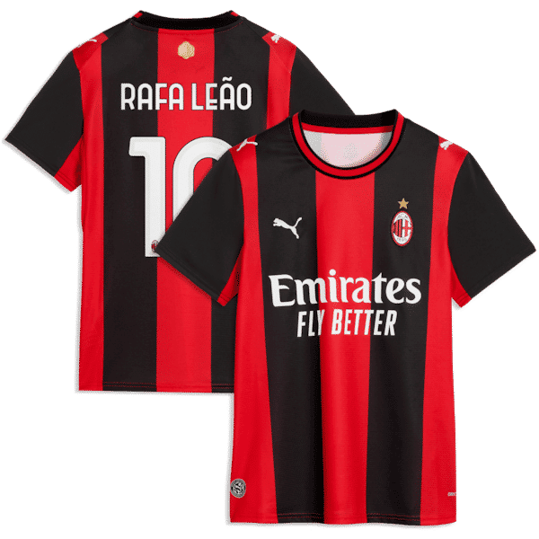  Rafael Leão AC Milan 2026/27 Home Replica Jersey Black/Red