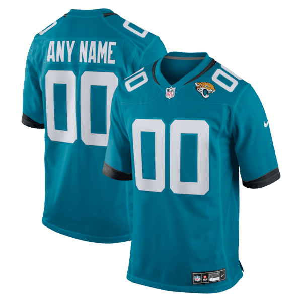 Custom Jacksonville Jaguars Custom Game Jersey Teal