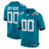 Custom Jacksonville Jaguars Custom Game Jersey Teal