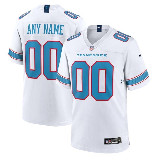 Custom Tennessee Titans Custom Game Jersey White
