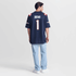 Custom A.J. Brown New England Patriots Game Jersey Navy