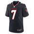 Custom C.J. Stroud Houston Texans Game Jersey Navy