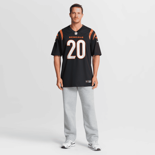 Custom Lemar Parrish Cincinnati Bengals Team Retired Game Jersey Black