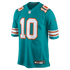 Custom Jacob Rodriguez Miami Dolphins Alternate Game Jersey Aqua