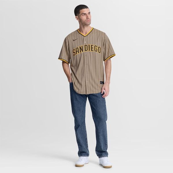 Custom San Diego Padres Alternate Replica Jersey Sand