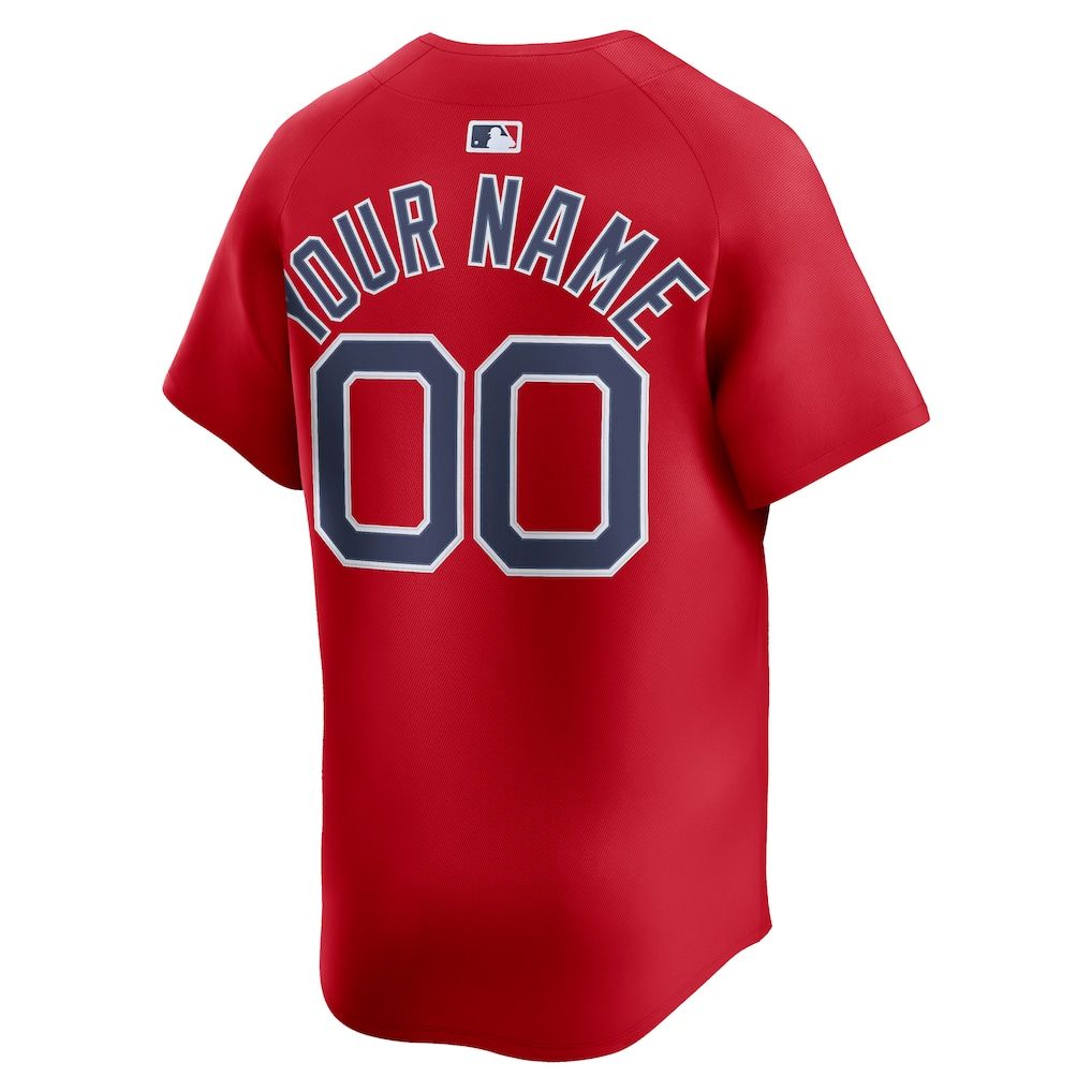 Custom Boston Red Sox Alternate Limited Custom Jersey Red