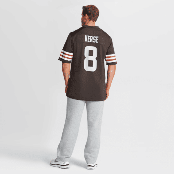 Custom Jared Verse Cleveland Browns Game Jersey Brown