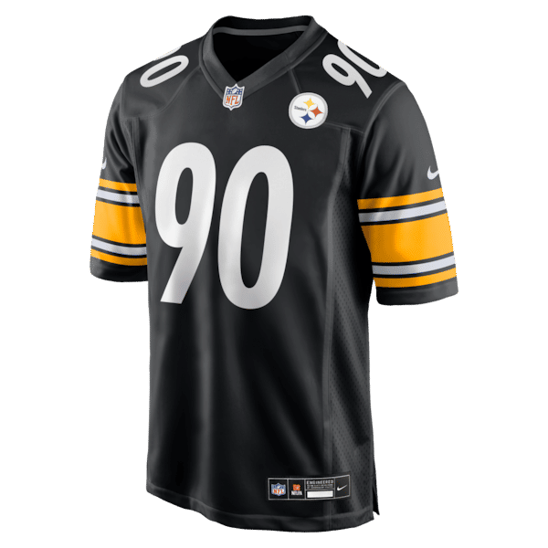 Custom T.J. Watt Pittsburgh Steelers Game Jersey Black