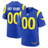 Custom Los Angeles Rams Custom Game Jersey Royal