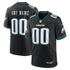 Custom Philadelphia Eagles Alternate Custom Game Jersey Black