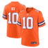 Custom Bo Nix Denver Broncos Mile High Collection 1977 Throwback Game Jersey Orange