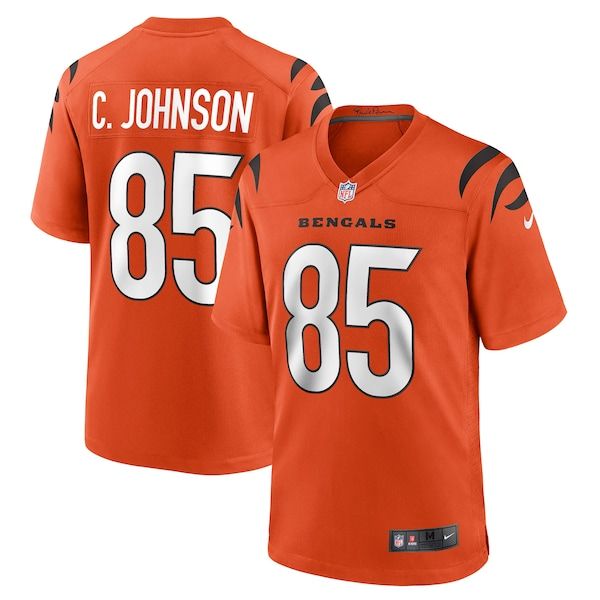 Custom Chad Johnson Cincinnati Bengals Retired Player Alternate Game Jersey Orange