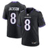 Custom Lamar Jackson Baltimore Ravens Alternate Game Jersey Black