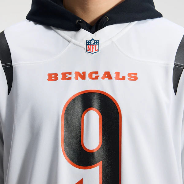 Custom Joe Burrow Cincinnati Bengals Game Jersey White