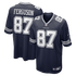 Custom Jake Ferguson Dallas Cowboys Team Game Jersey Navy