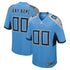 Custom Tennessee Titans Alternate Custom Game Jersey Light Blue