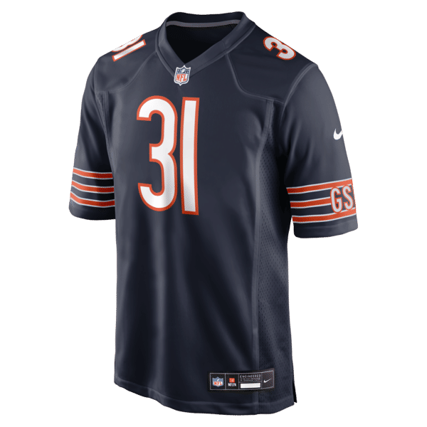 Custom Dillon Thieneman Chicago Bears 2026 NFL Draft Game Jersey Navy