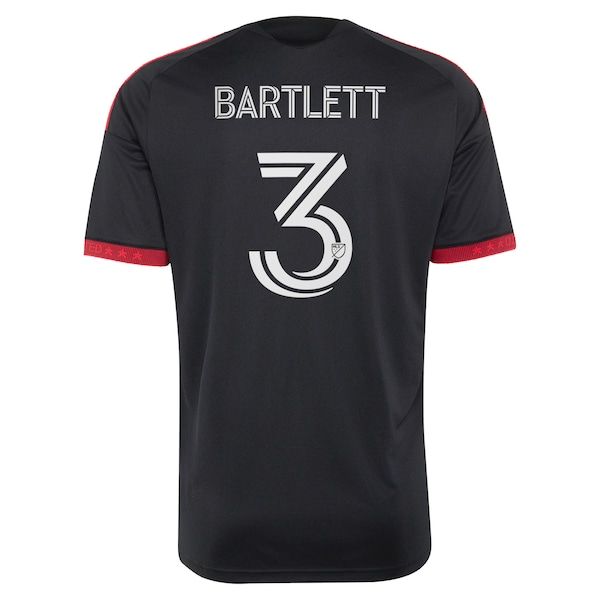 Customized Lucas Bartlett D.C. United 2026 Black-and-Red Kit Replica Jersey Black