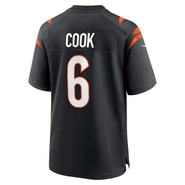 Custom Bryan Cook Cincinnati Bengals Game Jersey Black