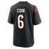 Custom Bryan Cook Cincinnati Bengals Game Jersey Black