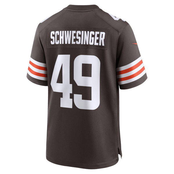 Custom Carson Schwesinger Cleveland Browns Game Jersey Brown