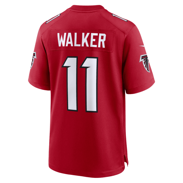 Custom Jalon Walker Atlanta Falcons Game Jersey Red