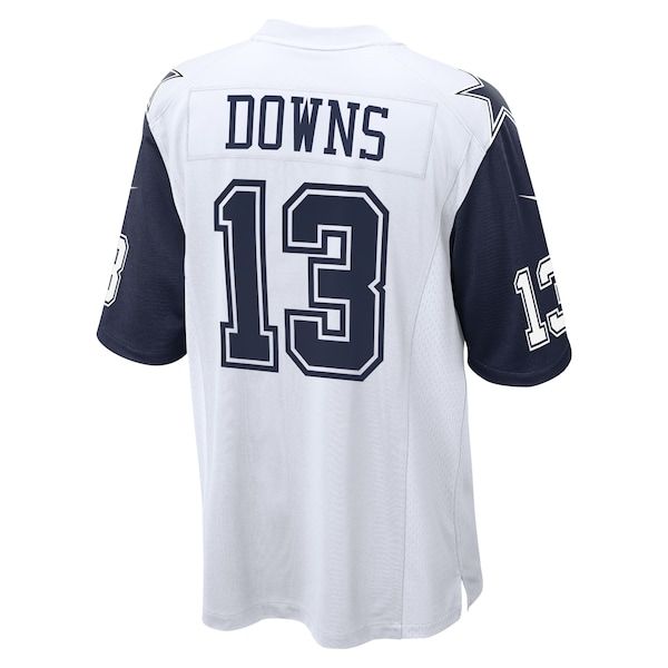 Custom Caleb Downs Dallas Cowboys 2026 NFL Draft First Round Pick No. 11 Game Jersey White