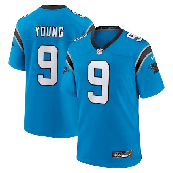 Custom Bryce Young Carolina Panthers Alternate Game Jersey Blue