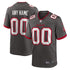 Custom Tampa Bay Buccaneers Custom Game Jersey Pewter