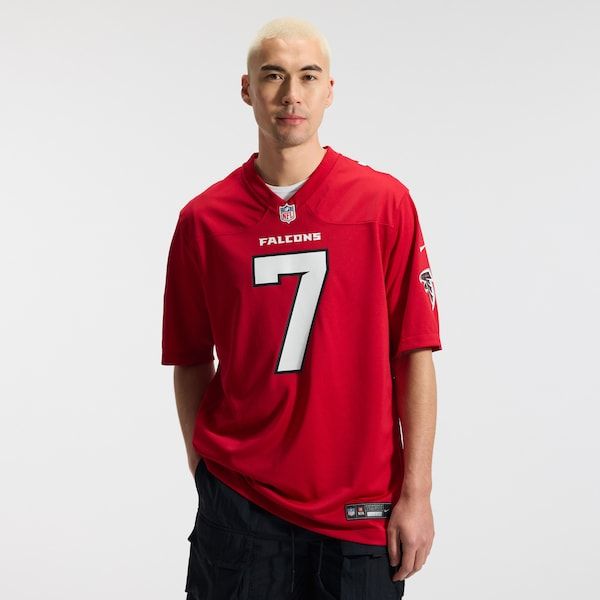 Custom Bijan Robinson Atlanta Falcons Game Jersey Red